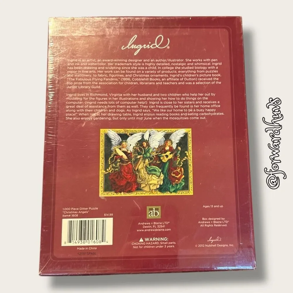 Christmas Angels Glitter Jigsaw Puzzle – 1000 Pieces